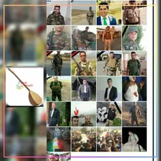 عکس جانباختگان نیروهای پیشمرگ در عملیات آزادسازی موصل.