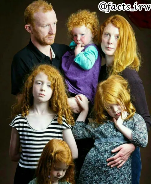 مورد عجیب همرنگ بودن رنگ موی کل اعضای خانواده در انگلیس!!