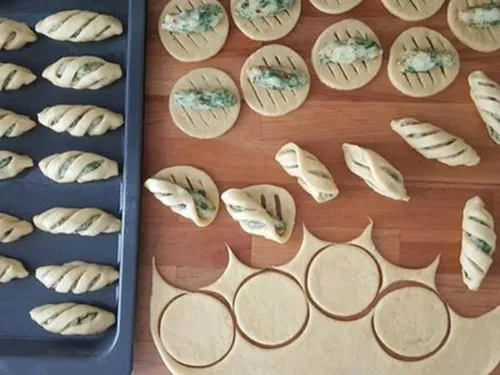 چطور شیرینی و نان های مدل دار درست کنیم 👌