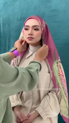 مدل بستن روسری برای خانمهایی که میخوان حجابی زیبا داشته ب
