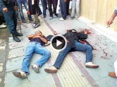 به قتل رسیدن دو جوان در خیابان ولیعصر تهران.