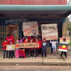 In the small town of Wilcannia children and locals show t