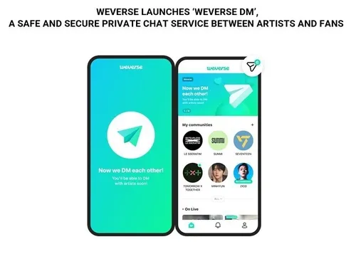 هفته دیگه قراره ویورس قراره weverse DM رو راه بندازه که ی