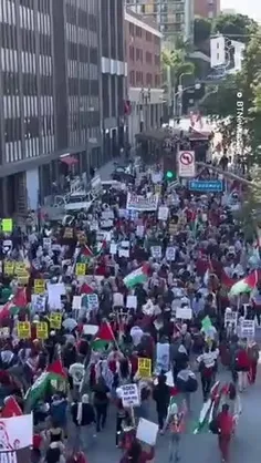 🎥 آمریکایی‌ها در لس‌آنجلس علیه جنگ غزه تظاهرات کردند