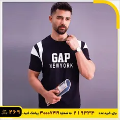 تیشرت مردانه مشکی مدل gap new york 