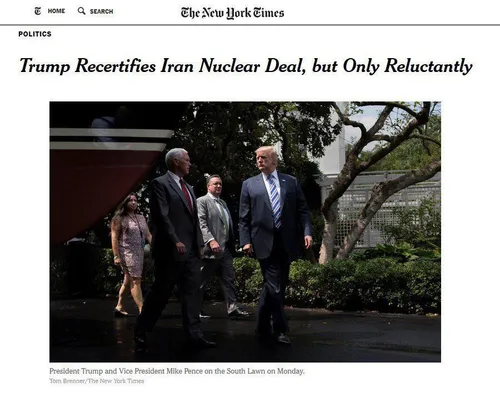 🆘 نیویورک تایمز: عقب نشینی ایران از برجام در واقع فرآیندی