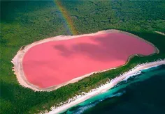 دریاچه صورتی رنگ در استرالیا