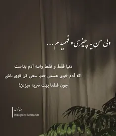 ولی من یه چیزی و فهمیدم... 