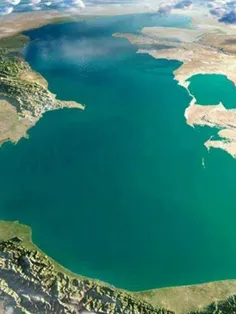 دریای خزر از چشم ماهواره