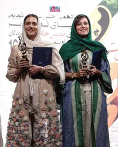 پریناز ایزدیار و‌مهتاب کرامتی در جشن حافظ