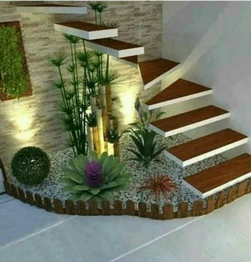 ایده درست کردن باغچه زیر پله ها...
