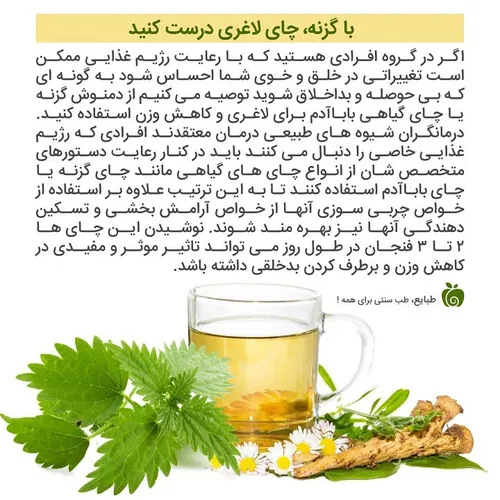 عطاری سلامت زیبایی نشاط خانگی گزنه لاغری