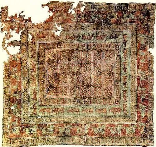 قالی پازیریک قدیمی ترین قالی جهان است که در سال 1328 (194