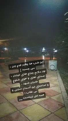 این شب ها چقدر قدم زدن ، می چسبد !