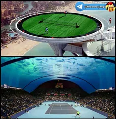 دو زمین تنیس زیبا و دیدنی در دبی،سرمایه گذاران#دبی به مکا