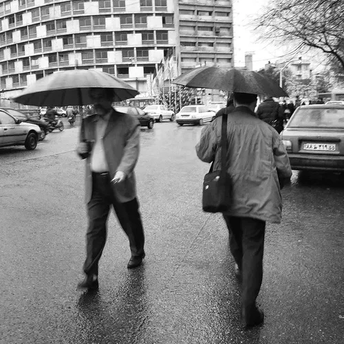 dailytehran rainy rain rainyday umbrella people city Tehr