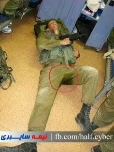 سرباز اسراییلی از ترس ایران و بچه های حزب الله خیس کرده