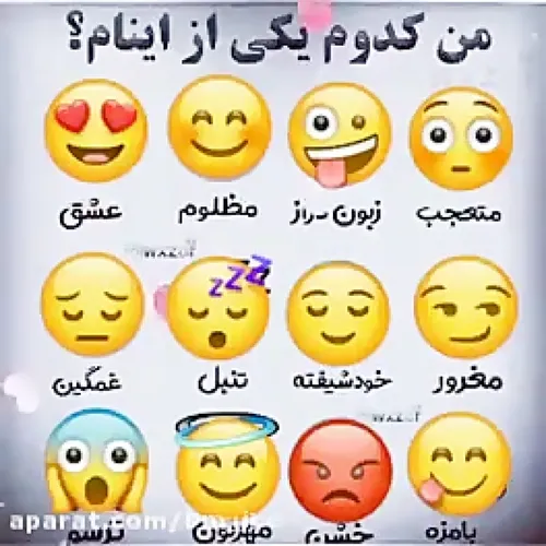 به نظر شما دوستان من کدوم یکی از اینا هستم اوووف