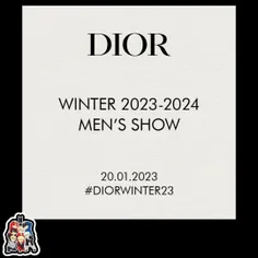 جیمین امروز در فشن‌شوی زمستانه 2023_2024 مردانه برند Dior