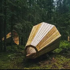 این سازه‌های چوبی در جنگل های استونی طوری طراحی شده است ک