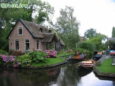 روستایی به نام گت ورن در هلند که هیچ جاده و یا خیابانی ند