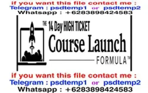 Download Course Aaron Fletcher 14 Day High Ticket Course Launch Formula