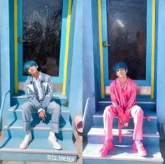 v blue and v pink