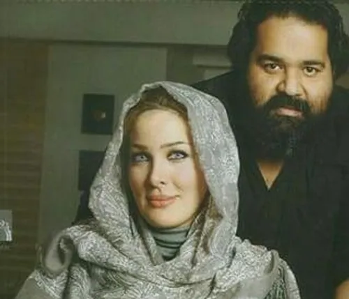 رضا صادقی و همسرش