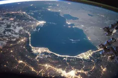 دریای خزر از نگاه ایستگاه‌ فضایی: