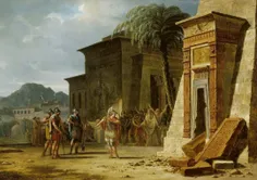 اسکندر در مقابل معبد کوروش کبیر