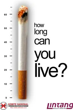 سیگاری روشن کن و کم شدن عمر را ببین