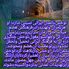 فرهنگ و امدن و تاریخ ایران با توحش مناسبتی ندارد و نخواهند توانست مارا بدان آلودن..