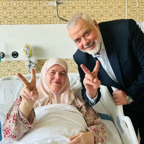 ⬅️این واکنش همسر اسماعیل هنیه در بیمارستان، بعد از شنیدن 