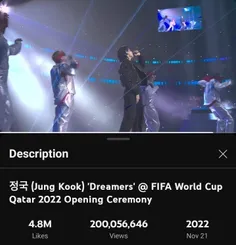 اجرای "Dreamers" از 200 میلیون ویو در یوتیوب فراتر رفت