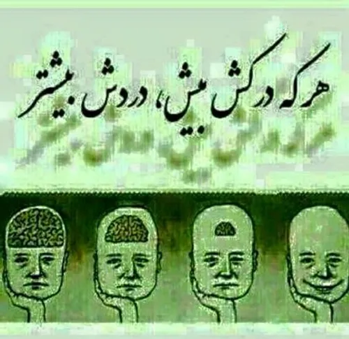 .هرکه فهمش بیش رنجش بیشتر...