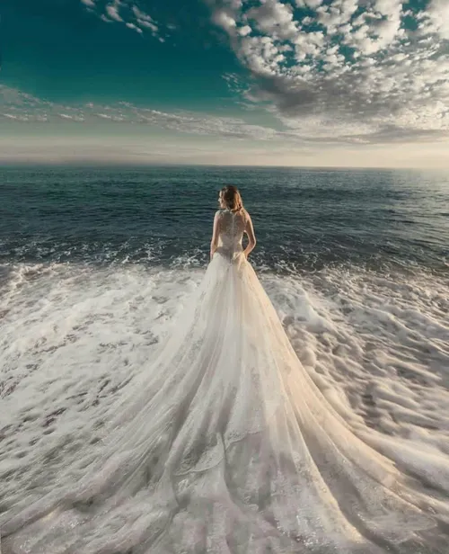 عکاس ترکیبی با دریا