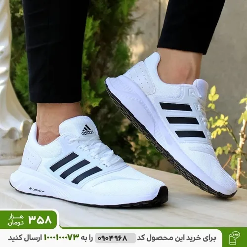 🔹کفش مردانه adidas مدل Rezi (سفید مشکی)