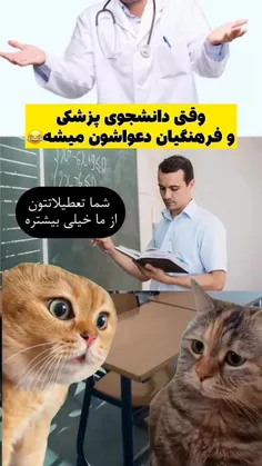 دانشجوی فرهنگیان vs دانشجوی پزشکی 😂