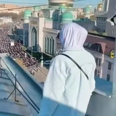 نماز عید فطر در مسکو.