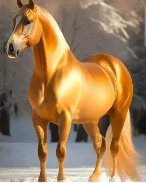 اسب زیبا ی خوش رنگ و خوش استایل تقدیم دوستداران این حیوان
