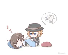 2/4 #cute #bungou_stray_dogs #chuuya #dazai