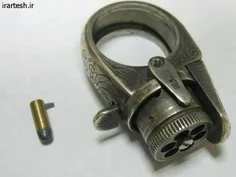 کوچکترین اسلحه تاریخ انگشتری با قابلیت 6گلوله ظریف