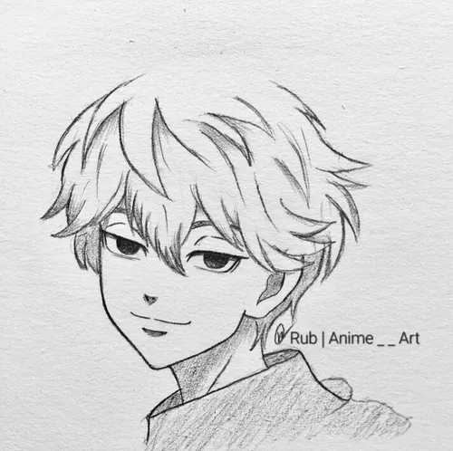 Anime boy art