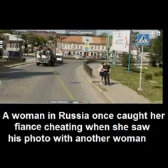 یک خانم روسی داشته با مسیریابی آنلاین گوگل آدرس پیدا میکر