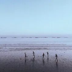 Boys playing on the coast of #PersianGulf, #BandarAbbas, 