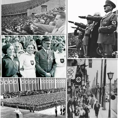 هیتلر" در المپیک برلین و حضور پرشور تماشاگران در استادیوم