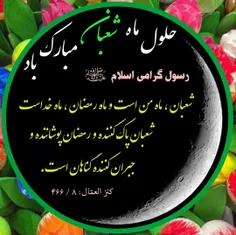 #فرارسیدن_ماه_شعبان_و_اعیاد_شعبانیه_مبارک