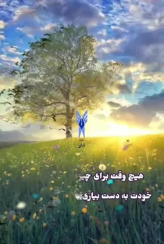 هیچ وقت برای چیزهایی که می تونی