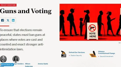 از الان تو آمریکا کمپین «رأی گیری بدون اسلحه» راه افتاده 