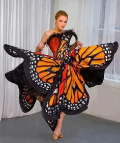 لباس طرح پروانه